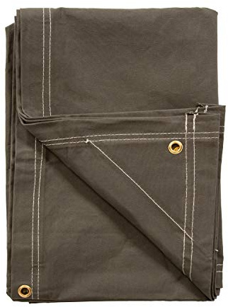 Stansport Heavy-Duty Canvas Tarp 6' x 8' - O.D. Green (S-68)