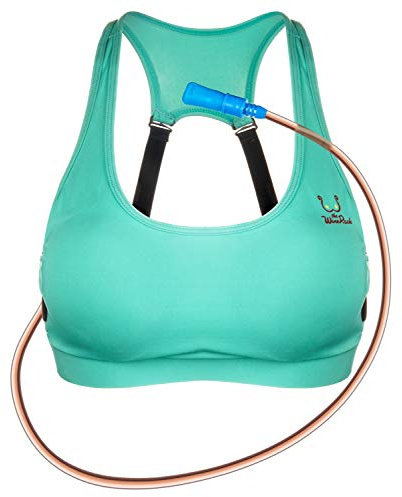 The Original WineRack Flasque pour soutien-gorge alcoolisé – Design réglable – Peut contenir 708,7 g d'alcool (turquoise, taille M)