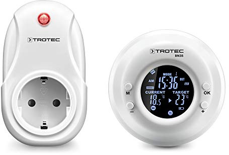 TROTEC Branchez Thermostat BN35 Blanc ZigBee Style Moderne Contrôle à Distance