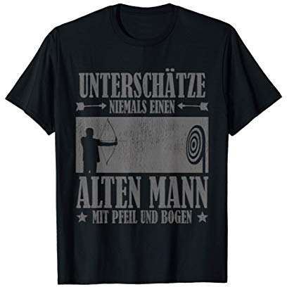 Bogenschießen T-Shirt Herren Bogenschütze Bogensport T-Shirt