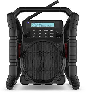 PerfectPro UBOX500R Radio de Chantier Dab+, FM Bluetooth®, AUX, USB, Fonction de Charge de Batterie FM, résistante aux Chocs