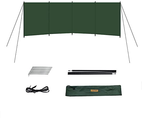 Luoxun-LX Camping Windschutz, Strand Windschutz Garten Windjacke, Tragbarer Windschutzscheibenunterstand für Camping, Strand, Garten, Picknick, 300 x 130 cm