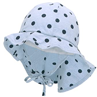 Sterntaler Unisex barn solhatt prickar barnhatt, himmelsblå, normal, Himmelsblå