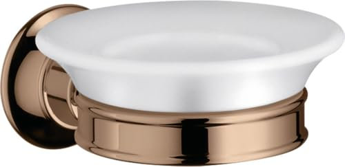 hansgrohe AXOR Montreux Seifenschale, 42033300, Farbe: Polished Red Gold