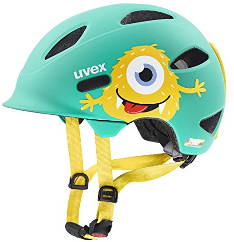 uvex OYO Style - Leichter Fahrradhelm für Kinder - individuelle Größenanpassung Mustern - Monster Lagoon matt - 45-50 cm