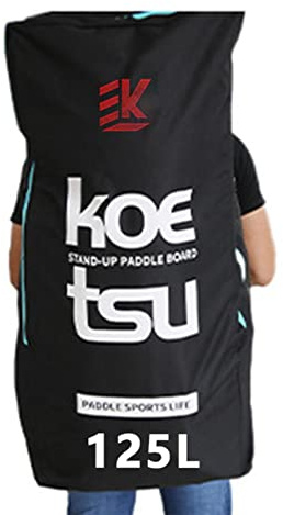 Bolsa impermeable para tabla de pádel, 125L mochila impermeable para kayak rafting, mochila de transporte de viaje con funda acolchada de espuma para stand up paddle inflable