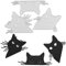 3 Pieces Cat Metal Cutting Dies, Cats Head Cutting Dies Cats Craft Die Cuts Embossing Template Cute Animal Die Cuts for Scrapbooking and Card Making Birthday Christmas Halloween