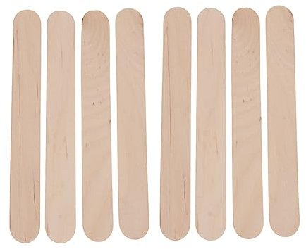 minkissy 50pezzi Bastoncini Di Cera Depilatoria in Legno Spatole Per Cera Applicatori Di Per Uso Professionale o Casalingo