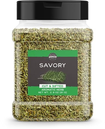 Birch & Meadow Savory, Cut & Sifted, Aromatic Herb (2.9 Ounce)