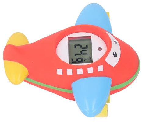Baby-Badethermometer, IPX7, Wasserdicht, Präzise, ​​Cartoon-Flugzeug-Form, Kleines Digitales Kleinkind-Badewannenthermometer