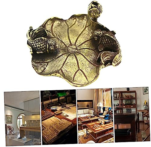 Cabilock 1 Pc Adornos de pisapapeles Adornos de Escritorio Topper de Escritorio decoración Vintage Ornamento bandejas para sostener bolígrafos de Pintura pequeña Estatua Metal
