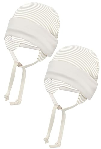 TupTam Baby Erstlingsmütze mit Ohrenklappen 2 er Pack