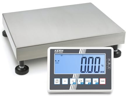 KERN & SOHN IoT-Line Plattformwaage KERN IFC 60K-3L (Abmessungen 500 × 400 × 127 mm, Gewicht 10 kg, Wägekapazität 60 kg) IFC 60K-3L | Wägeplattform-BxT 500 x 400 mm, Wägebereich max 60 kg
