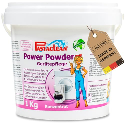 Pastaclean® Power Powder Nettoyant universel pour machine à laver, lave-vaisselle, machine à café, bouilloire, etc. 1 kg