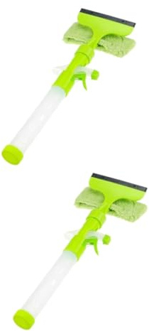 FRCOLOR 2pcs Window Squeegee Cleaner Glass Cleaning Tool for Home Use Multi Function Water Spray Window Wiper for Easy Cleaning