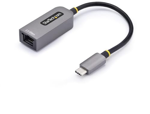 StarTech.com 2.5GbE USB C Ethernet Adapter, USB-C auf Lan-RJ45 Netzwerkadapter, USB 3.0 Typ-C 2.5 NIC, Thunderbolt Kompatibel