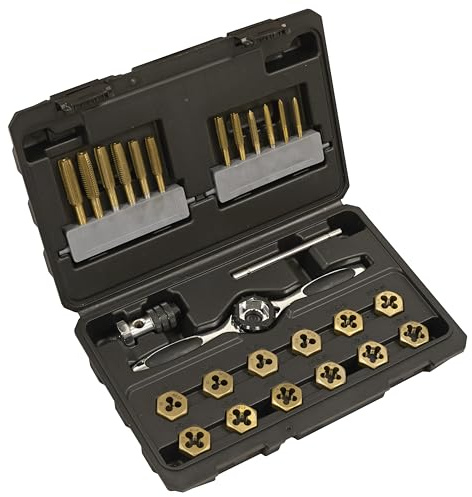 Sealey Premier SAE/Imperial Titanium Coated Hexagonal Tap & Die Set 26pc - AK3026IMP