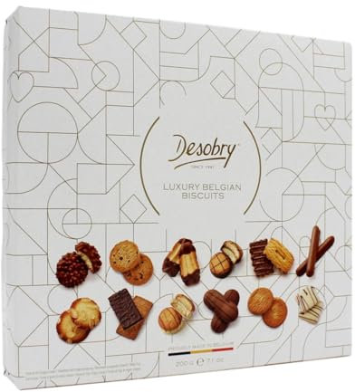 Desobry | Biscotti Assortiti Pasticceria Secca | Scatole Biscotti Regalo - 200 Gr | Biscotti Regalo Pasticceria Assortita Mandorle Vaniglia Burro Cannella