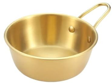 Cuenco de metal for ensaladas Cuenco for mezclar Cuencos for desayuno Cuencos for ensaladas de frutas Cuenco de metal multifuncional Elementos esenciales de cocina Fácil de limpiar Adecuado for cenas