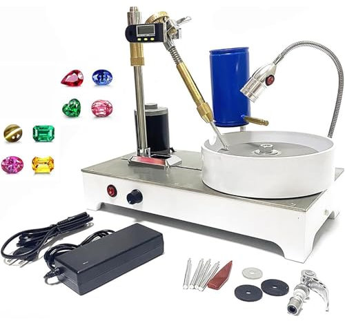 Máquina Pulidora De Piedras Preciosas De 120 W, Pulidora Plana Para Joyas, 2800 Rpm, Para Cortar, Grabar, Taladrar Y Esmerilar Con Pantalla Digital Mecánica Precisa