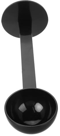 Hemobllo 2-in-1 Plastic Coffee Measuring Scoop and Espresso Tamper Spoon for Ground Coffee and Beans Black Scoop Tool Suitable for Espresso Machines