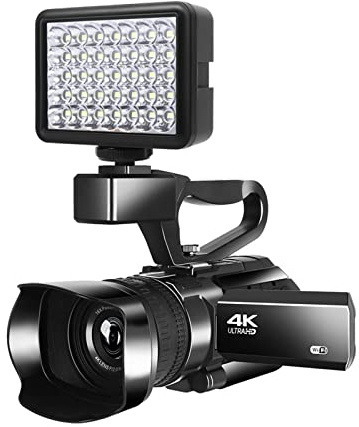 Videocamera Telecamera Fotocamera da vlogging con videocamera Digital 4K for webcam 4 8mp wifi 30x Camera da vlogging di zoom digitale con fotocamera del registratore touch screen da 3,0 pollici Video
