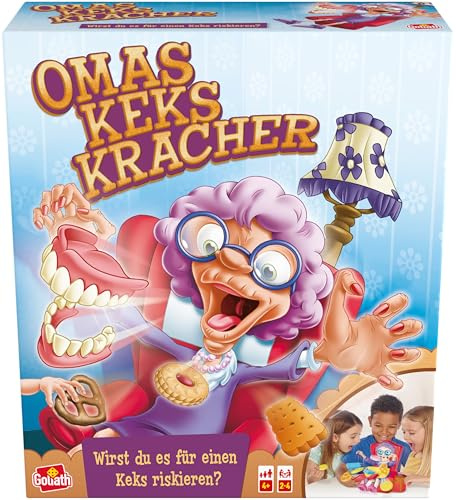 Goliath - Omas KEKS KRACHER | Gesellschaftsspiel für Kinder ab 4 Jahren, Reaktionsspiel für die Familie, Geschenkidee, Brettspiele 2 bis 4 Spieler