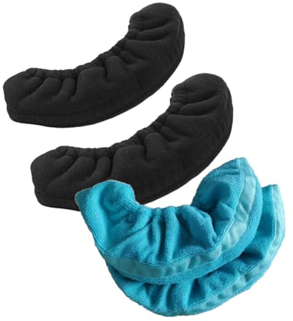 POPETPOP 2 Paar Schlittschuhschutz Überzüge aus Weichem Material Verschleißfest mit Kufenschoner für Eishockey und Eiskunstlauf M-größe Schwarz und Blau Tragbarer Schlittschuhschutz