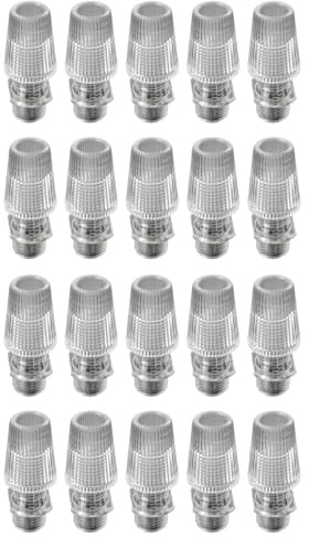 AMSLSIU 30 Stück Kabelzugentlastungen und Lampenhalter Schrauben für Tischreparatur, Lampenhalter 30 Stück und Anhänger 007, transparent