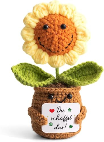 boluoboluomi Geschenke für Frauen,Geburtstagsgeschenk für Frauen | Dankeschön Geschenk,Sonnenblume Deutsch Glücksbringer,Beste Freundin Geschenke,Personalisierte Geschenk