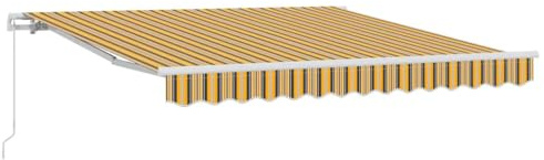 vidaXL Tenda da Sole Multicolore 300 x 250 x 165 cm Poliestere, Tenda da Giardino e terrazza, Moderna, Resistente ai Raggi UV, Parasole Regolabile, Protezione Estiva