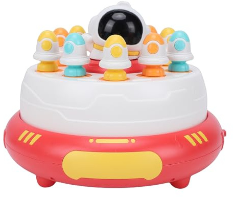 CHICIRIS Plattenspieler-Hüpfspielzeug, Interaktives Hüpf- und Fangbrettspiel für das Tägliche Spielen und die Frühe Bildung, Geburtstagsgeschenke für Kleinkinder (Rot)
