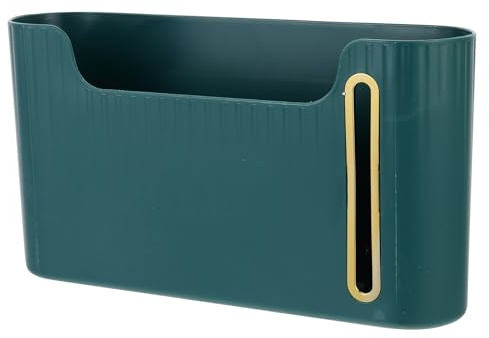 NUOBESTY Wandhalterung Plastiktütenbox aus Kunststoff Beutelspender für Müllsäcke und Einkaufstüten Platzsparender Wandhalter für Küche und Haushalt