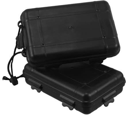 BESPORTBLE Caja de Almacenamiento para Puntas de Flecha Grande, Resistente al Agua a Golpes, Estuche Portátil Ligero de Plástico con Acolchado Interno para Tiro con Arquería, 2 Unidades,