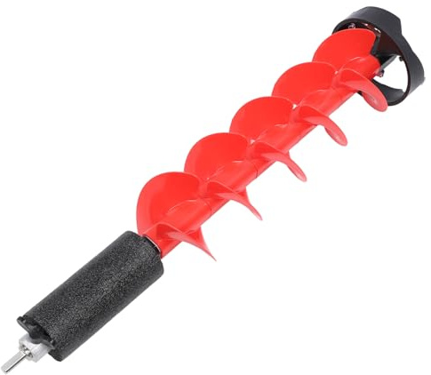Ejoyous Eisbohrer, Premium Nylon Eisbohrer mit Stahlschneiden und Schwimmfunktion, zum Eisangeln mit Elektrobohrern