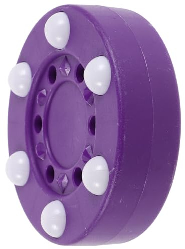 GALPADA Disco de Hockey sobre Patines para Entrenamiento Plástico Resistente Color Púrpura Disco de Hockey Callejero para Interior y Exterior para y Adultos