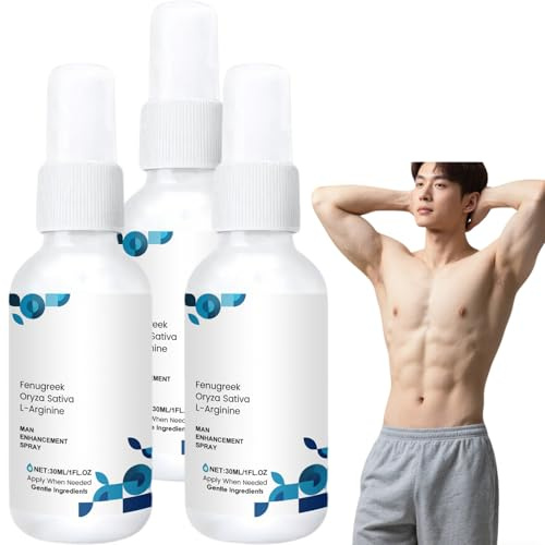 Spray Potenziante per Uomo 30ml – Effetto Rapido e Supporto Duraturo per Momenti Intimi, Formula Delicata per la Cura Maschile, Aumenta Vitalità e Resistenza (A-3PC)