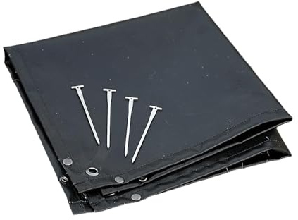 Aymzbd Alfombrilla Ignífuga para Parrilla, Protección de Suelo para Barbacoa, 70x70cm, Fácil Mantenimiento.