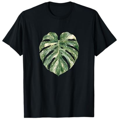 Monstera Thai Constellation – Botanical Watercolor Leaf Art T-Shirt