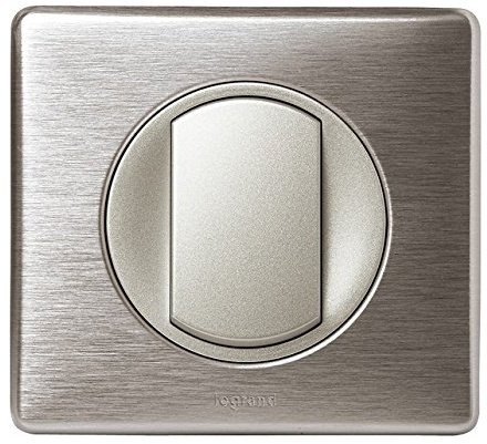 Interrupteur - Va et vient Céliane complet Aluminium - griffe - Non