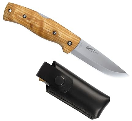 Helle Taschenmesser, Bleja Taschenmesser, blau | Qualität Made in Norway mit einer dreifach laminierten H3LS Edelstahlklinge und geschweiftem Birkengriff