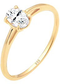 Elli Premium Damen-Dezenter Verlobungsring 14_k_(585) Topas 0610890517