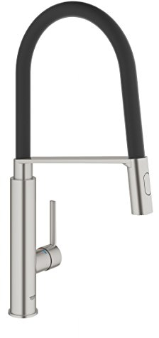 Grohe Feel Küche - Einhand-Spültischbatterie Profi-Brause, Chrom 31489DC0 Silber