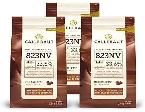 Saver Bundle Callebaut, Milk Chocolate Chips (3 x 2.5kg Bundle)