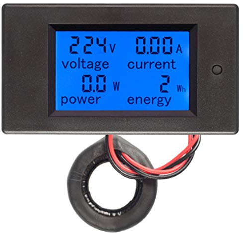 HiLetgo AC80-260V 0~100A LCD Voltage Current Power Energy Meter Multi Ammeter Voltmeter