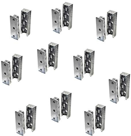 SOTECH Möbelverbinder verdeckt Korpusverbinder SOLID Bettbeschlag | aus Metall Einhänge-Verbinder Beschlag für Betten Möbel & Metallbau Tragkraft bis 250 kg 14er Set Holzverbinder