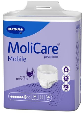MoliCare premium Elastic 8 Tropfen Inkontinenzslips | Größe M | 3 x 26 St.