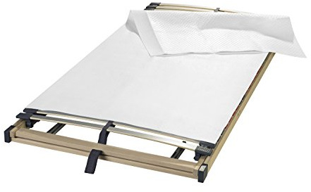 sleepling Matratzenunterlage Noppen Matratzenschoner | Filzschoner | Auflage Lattenrost | Made in Germany | hochwertiges Nadelfilz | Waschbar | Atmungsaktiv | rutschfest | 120 x 200 cm, weiß