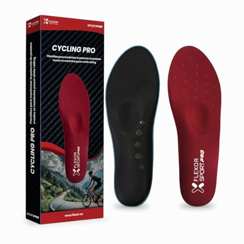 Flexor | Innersulor cykling | 45, unisex | Ergonomiskt valvstöd, andningsbart material, hälstabilisering | För prestanda och komfort vid cykling