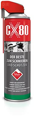 CX80 | 500ml Reparatur- und Konservierungsmittel mit TEFLON™ | Hochwertiges Multifunktionsspray für Industrie & Alltag | Schmiermittel, Trennmittel & Schutz für Fahrrad, Metall, Kunststoff